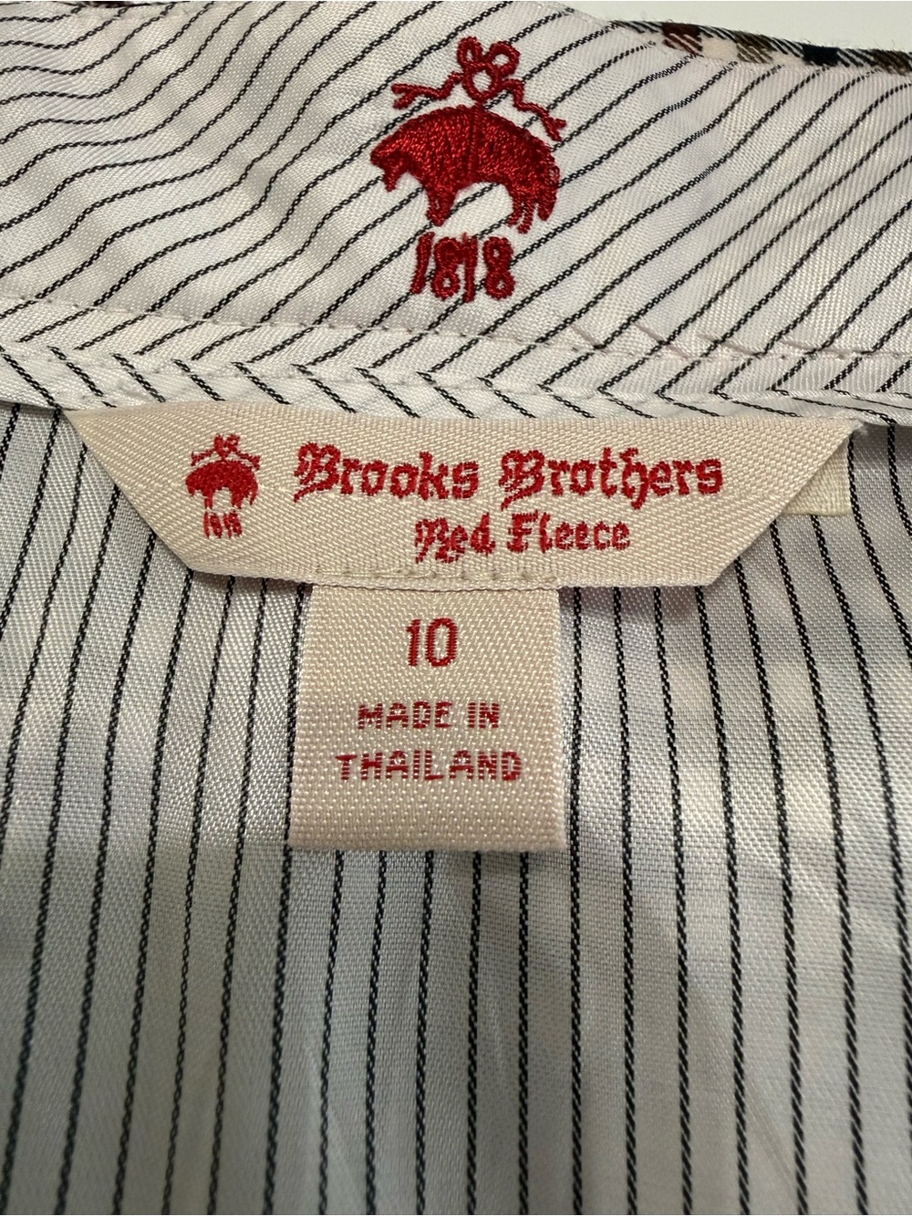 Brooks Brothers Gingham Mini Skirt in Brown, Black & White - Picture 4 of 10